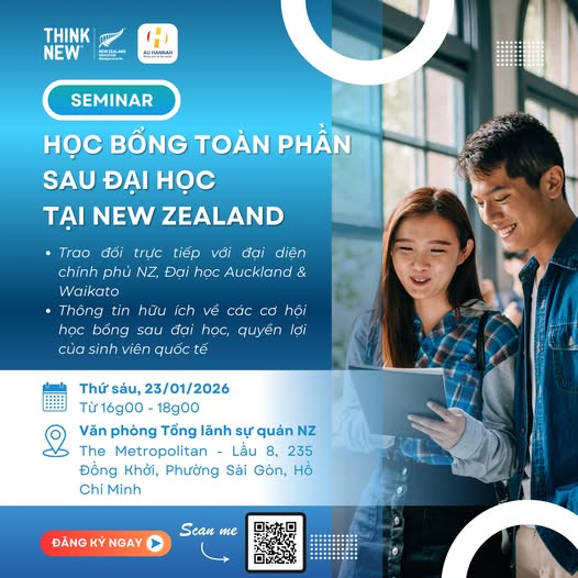 Học bổng Manaaki New Zealand - Nuôi dưỡng tri thức, lan toả giá trị bền vững