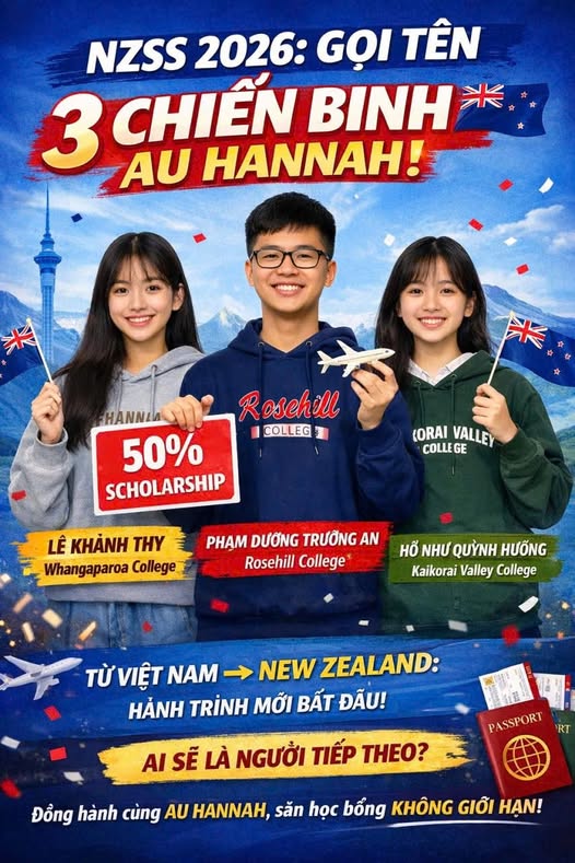 NZSS 2026: GỌI TÊN 3 CHIẾN BINH AU HANNAH!